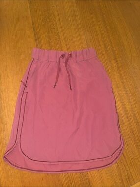 lululemon athletica Dusty Rose Drawstring Mini Skirt